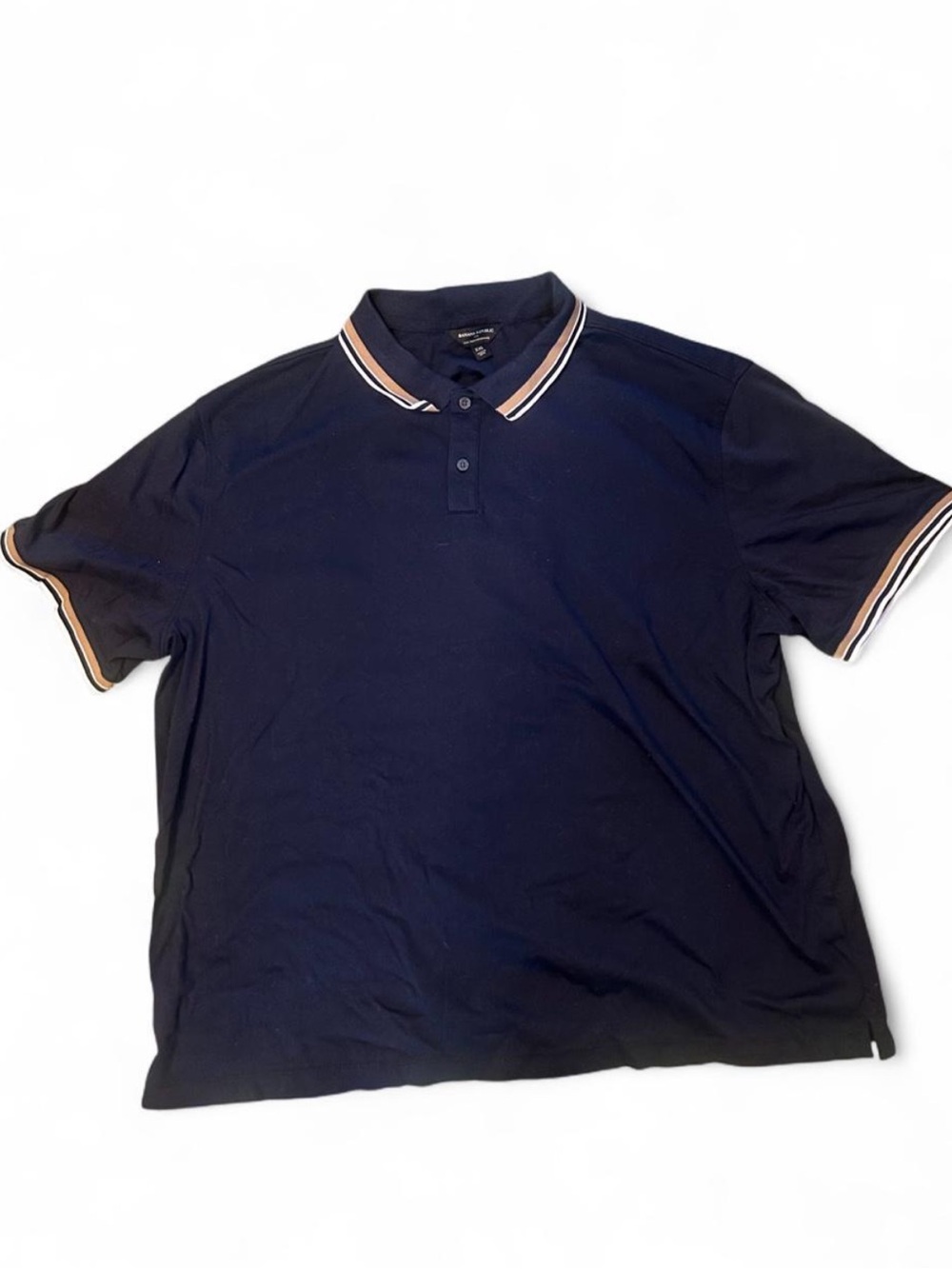Classic Navy Polo Shirt with Contrast Trim - Banana Republic